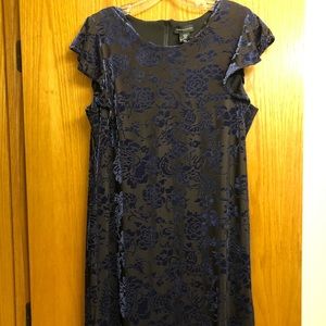 Adrienne Vittadini gray and blue dress M.  NWT